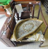 A Regency mahogany carver chair with ree
