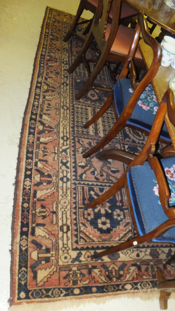 A Persian Bakhtiar carpet, the centre fi