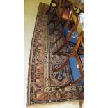 A Persian Bakhtiar carpet, the centre fi