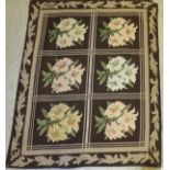 An Aubusson style wall hanging decorated