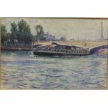 SAMUEL J LAMORNA BIRCH "The Seine, Paris", watercolour, signed bottom right, together with 20TH