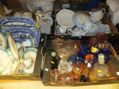 Five boxes of assorted china wares to in