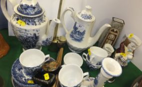 A collection of decorated ceramics and o