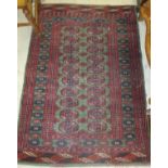 A Bokhara rug, the centre field with rep