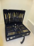 A Suissine cased canteen of cutlery