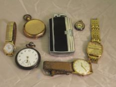 A collection of various watches to inclu