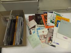 A box of assorted theatre programmes fro