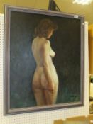 JIN CHANG LIU "Nude study", oil on canva
