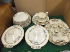 A collection of early to mid 20th Century Crownford Art Deco dinner wares, to include three