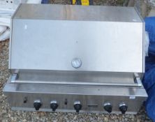 A Viking Pro stainless steel barbecue