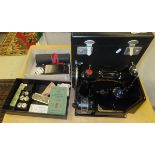 A Singer sewing machine 221 K in black c