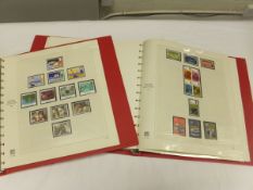 Seven stamp albums containing mainly Bri