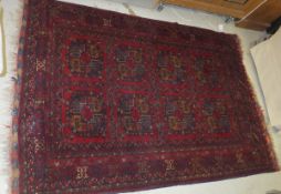 A Bokhara rug, the eight elephant foot m