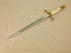 A modern commemorative dagger, the blade