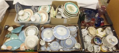 Five boxes of assorted china ware to inc