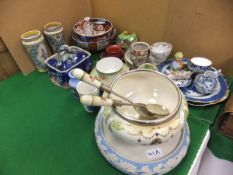 A collection of decorative china wares a