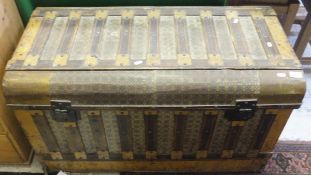 A Spanish dome top trunk with all-over r