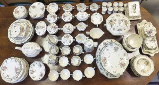 A large collection of Royal Doulton "Old Leeds Sprays" pattern dinner and tea wares to include