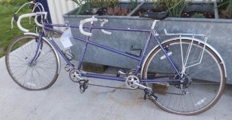 A Dawes Horizon tandem road bike CONDITION REPORTS Flat tyres.  General wear and scuffs, and some