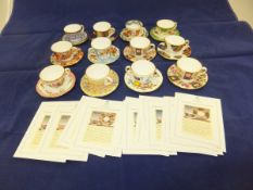 A set of twelve Royal Worcester miniatur