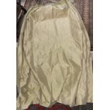 Two pairs of John Lewis silk curtains in pale gold colour CONDITION REPORTS One pair approx 130cm