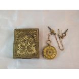 An 18 carat gold cased ladies pocket wat