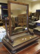 A mahogany framed dressing table mirror