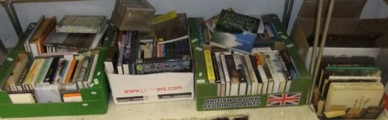 Six boxes of books to include titles on