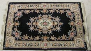 A Chinese superwash carpet in shades of