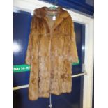 A fur full length coat