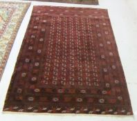 A Bokhara rug, the centre field with rep