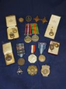 A collection of various silver sporting