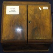 A Victorian walnut desk top stationery c