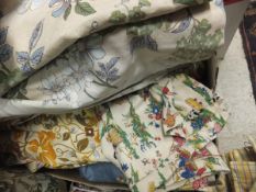 A collection of various vintage curtains