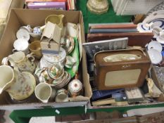 A box of assorted china wares, to includ