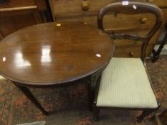 A set of four Victorian rosewood framed