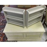 A modern cream painted blanket box / tru