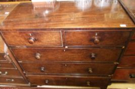 An early 19th century mahogany chest of