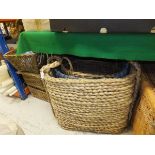 A collection of six various baskets, to