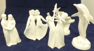 A collection of five Royal Doulton "Imag