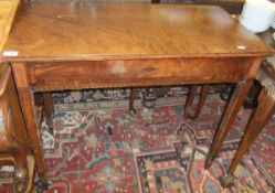 A 19th Century mahogany and inlaid side