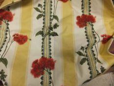 Two pairs of cotton lined curtains with