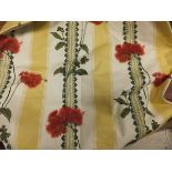 Two pairs of cotton lined curtains with