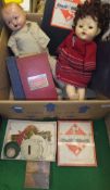 A box containing a collection of vintage