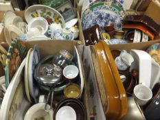 Four boxes of assorted china wares, to i