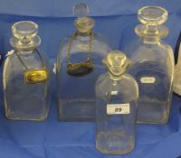 Four various 19th Century decanters and