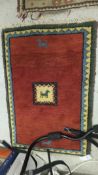 A Gabbeh rug, the central animal motif i