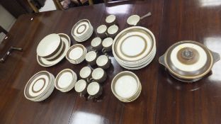 A collection of Denby dinner and tea war