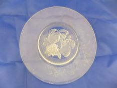 A collection of five Lalique style frost