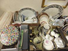 Ten boxes of assorted decorative china w